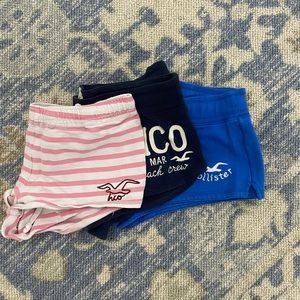3 pairs of Hollister medium shorts
